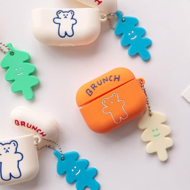 【MUMUSHOP】MUMU TM00275 韓國小熊airpods保護套。1、2代/pro 藍芽耳機殼 蘋果耳機殼 耳機套 無線耳機套