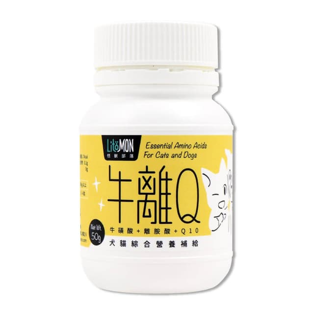 【怪獸部落】litomon 牛離Q 犬貓綜合營養補給 50g(寵物保養品 犬貓保養品)