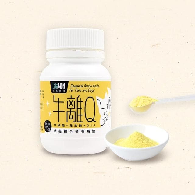 【怪獸部落】litomon 牛離Q 犬貓綜合營養補給 50g(寵物保養品 犬貓保養品)