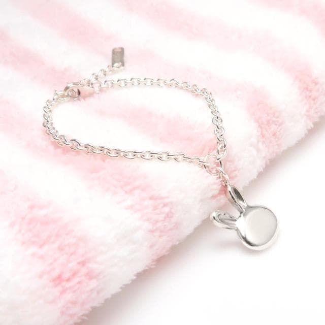 【ART64】純銀彌月禮盒組 寶寶手鍊 新生兒/滿月/彌月禮物推薦 跳跳兔造型 兒童銀飾 細版