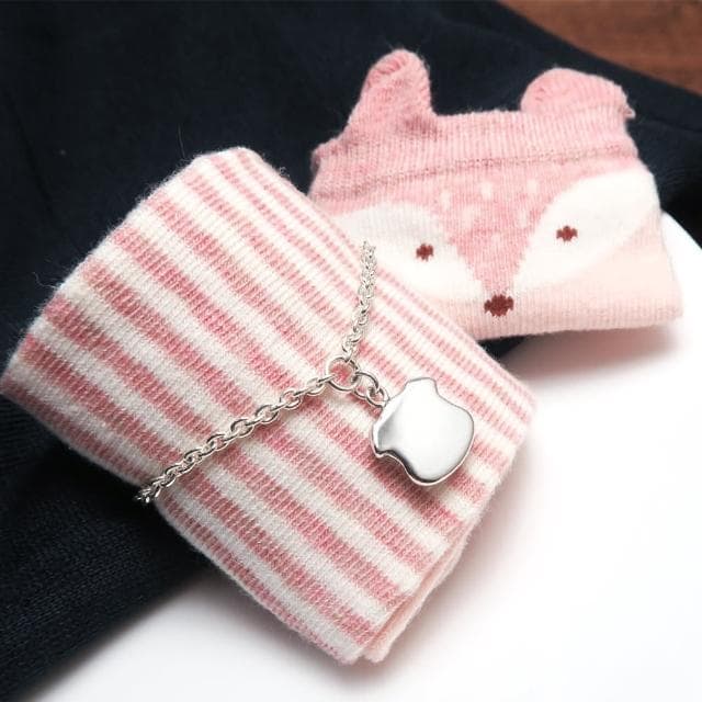 【ART64】純銀彌月禮盒組 寶寶手鍊 新生兒/滿月/彌月禮物推薦 福氣小豬造型 兒童銀飾 細版