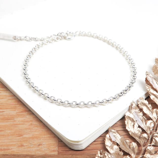 【ART64】純銀 經典小圓手鍊 2.4mm 細鍊 925純銀手鍊 女生手鍊 生日禮物