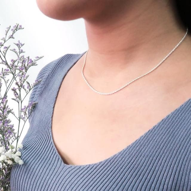 【ART64】純銀 雙扣圓圈鍊 1.8mm 細鍊 16吋至32吋 長鍊 925純銀項鍊 銀鍊 鍊子 女生項鍊