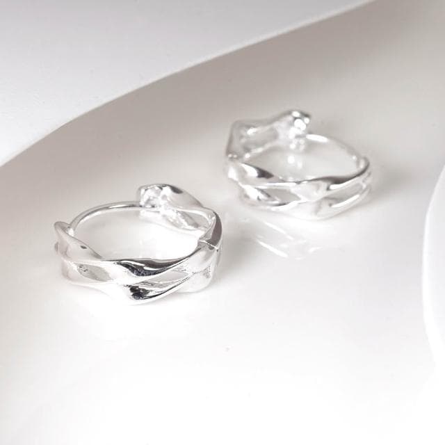 【ART64】純銀 飛揚彩帶 易扣耳環 925純銀耳環 女生耳環 情人節禮物 母親節禮物