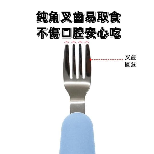 316L不鏽鋼叉勺組(兒童餐具 短柄湯匙 短柄叉子 學習餐具 短柄叉勺 學習叉勺 寶寶勺叉 湯匙 叉子)