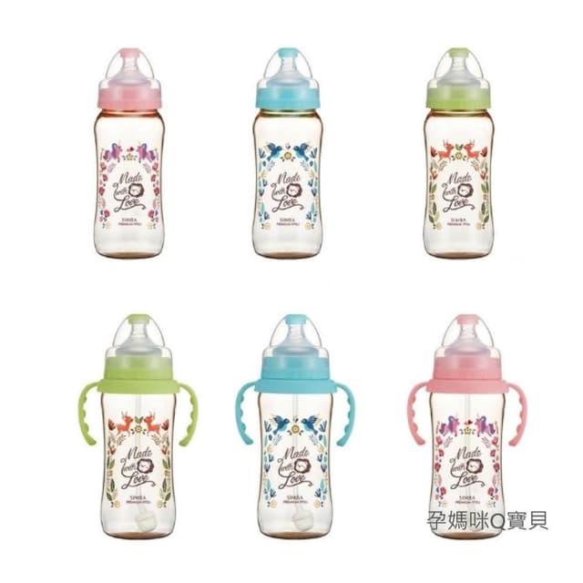 【Simba 小獅王辛巴】桃樂絲PPSU寬口徑葫蘆大奶瓶(嬰兒奶大容量奶瓶 特大奶瓶 自動把手奶瓶) 台灣製