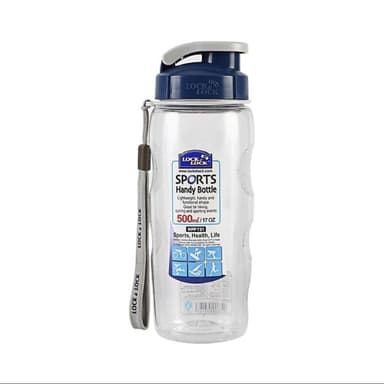 【LocknLock 樂扣樂扣】透明運動水壺 500ml ( 隨身水壺 透明水瓶 簡約風 運動水壺 便攜水瓶 質感時尚環保杯 飲料杯 大容量 防漏水壺 保冰保熱恆溫 抽獎禮物 辦公小物 餐廚 創意家居 日用品 送禮 生日禮物 交換禮物)