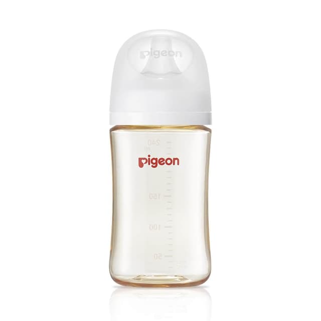 【Pigeon 貝親】第三代母乳實感PPSU奶瓶240ml(純淨白/貝親奶瓶/寬口奶瓶/PPSU奶瓶；寶寶共和國)