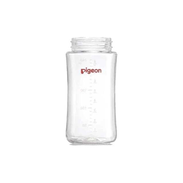【Pigeon 貝親】第三代母乳實感玻璃空瓶奶瓶240ml(貝親奶瓶/玻璃奶瓶/寬口空瓶；寶寶共和國)