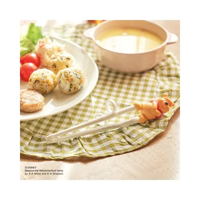 【EDISON 愛迪生】兒童3D學習筷-米奇/米妮/維尼 左右手學習餐具/兒童筷子(寶寶共和國)