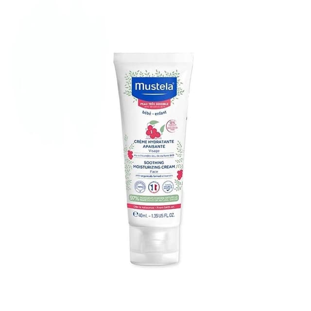 【Mustela 慕之恬廊】舒恬良敏弱修復面霜40ml 寶寶臉部乳液/嬰兒臉部專用(寶寶共和國)