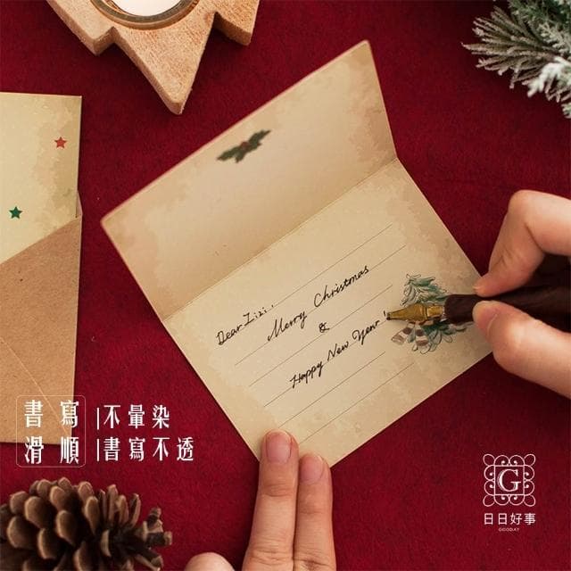 復古聖誕賀卡 賀卡 卡片 聖誕節 小清新賀卡片 留言卡 祝福卡片 平安夜 聖誕卡片 交換禮物 送禮 小卡