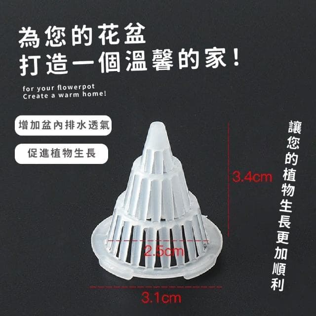 【蕉蕉購物】錐形花盆墊片-1入可裁剪 防爛根 盆栽墊片 多肉 觀葉 植物 盆栽 植栽 塑膠網格