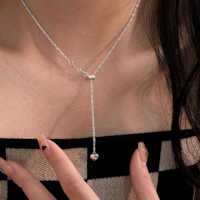 【MoonDy】s925純銀項鍊 女生項鍊 愛心項鍊  正韓純銀項鍊  女項鍊 全純銀項鍊 正韓純銀項鍊 情人節禮物