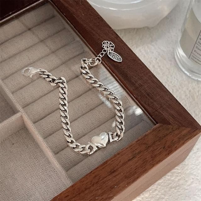 【KT DADA】手鏈 手鍊 手飾 銀手鍊 女朋友生日禮物 手鏈女 飾品配件 首飾配件 女生飾品 正韓飾品 手鍊女