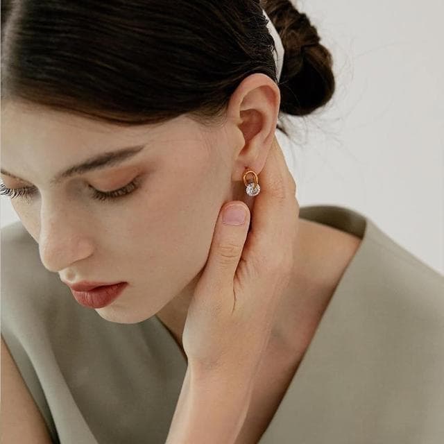 【MoonDy】韓國耳環 歐美耳環 日系耳環 生日禮物 圈圈耳環 旋轉耳環 韓國飾品 情人節禮物 閨蜜耳環