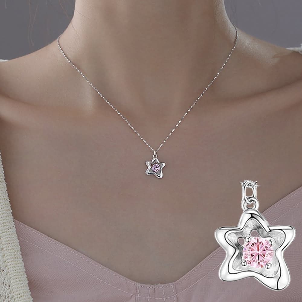 【MoonDy】項鍊女 ins項鍊 Y2K 鎖骨項鍊 高級禮品 不規則項鍊 女生生日禮物 純銀項鍊 星星項鍊 鋯石項鍊 情侶禮物