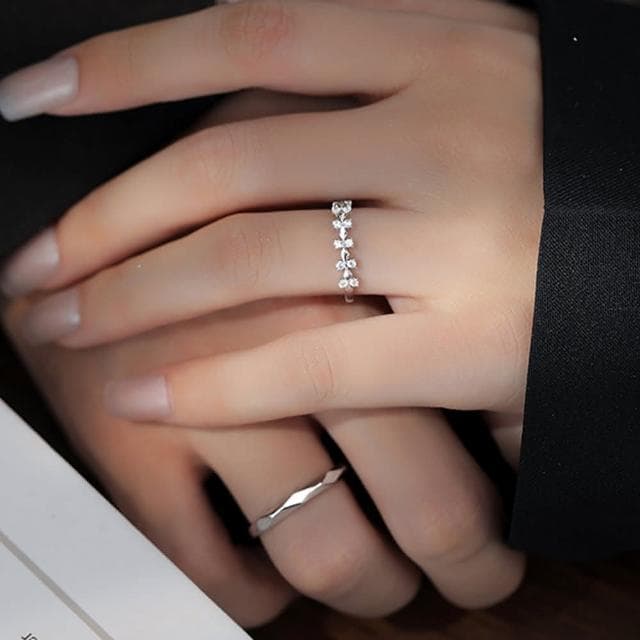 【MoonDy】結婚戒指 情侶戒指 訂婚戒指 對戒 求婚戒指 純銀戒指 生日禮物 可調式戒指 男戒指 女戒指