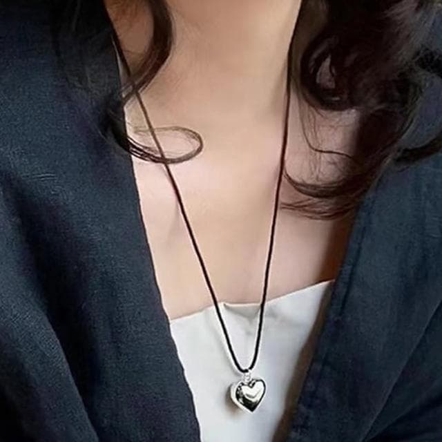 【KT DADA】ins項鍊 簡約項鍊 交換禮物 生日禮物 Y2K 純銀項鍊 愛心項鍊 女生項鍊 韓國項鍊 個性項鍊