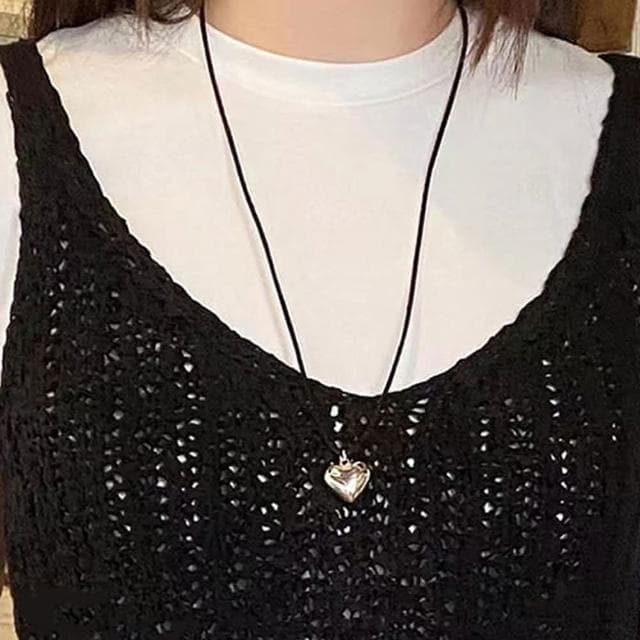 【KT DADA】ins項鍊 簡約項鍊 交換禮物 生日禮物 Y2K 純銀項鍊 愛心項鍊 女生項鍊 韓國項鍊 個性項鍊