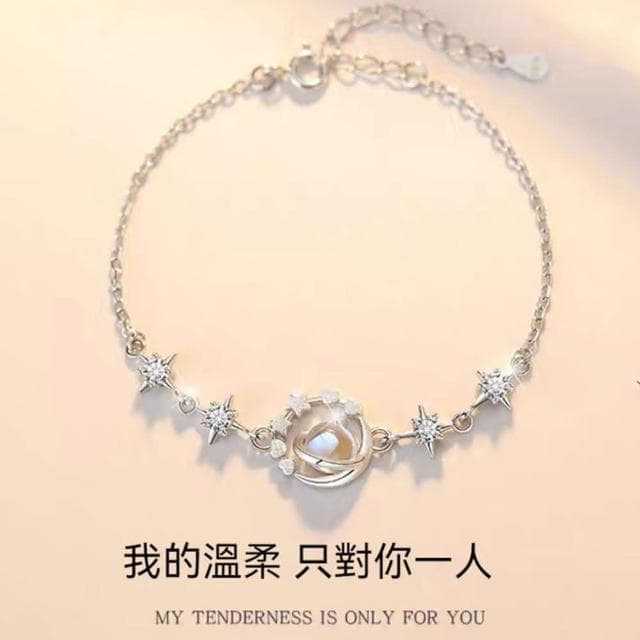 【KT DADA】愛心手鍊  星星手鐲 招財手鍊 開運手鍊 禮物 行星手鍊 星星手鍊 純銀手鍊 高級手鍊 生日禮物