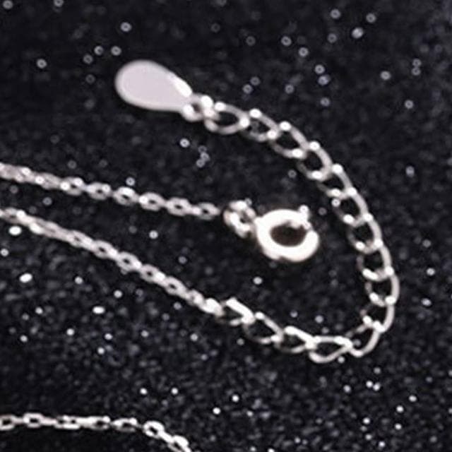 【MoonDy】貓眼石項鍊 鎖骨鏈 女項鍊 可愛項鍊 S999項鍊 足銀項鍊 純銀項鍊 項鍊 蝴蝶結項鍊 生日禮物