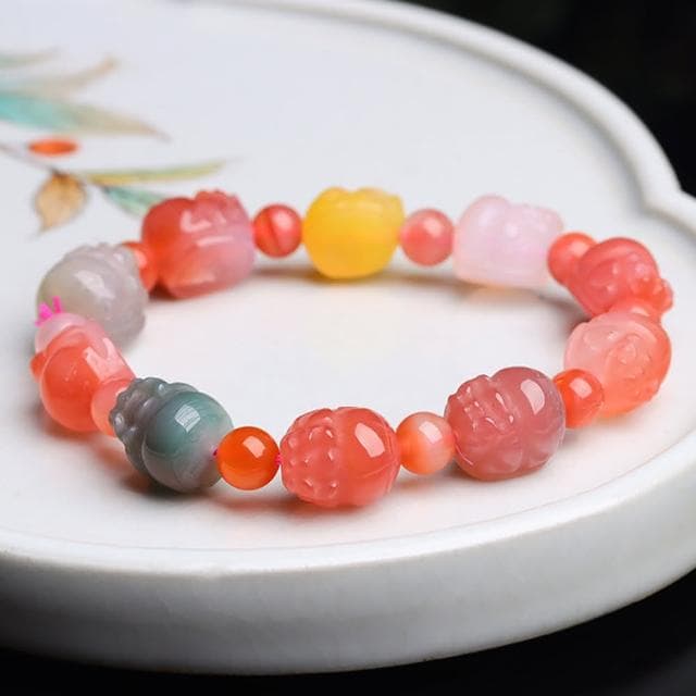 【MoonDy】手鍊 手串 手環 水晶手鍊 糖果手鍊 原石手串 鹽源瑪瑙 貔貅手鍊 單圈手串 多寶色手鍊 女生手鍊 女生生日禮物