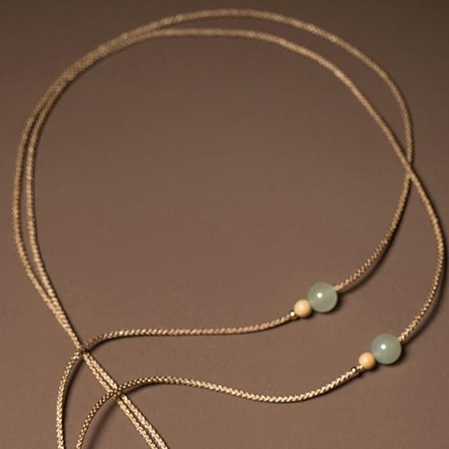 【KT DADA】和田玉項鍊 編繩項鍊 小掛件 葫蘆吊墜 編織項鍊 招財納福 項鍊 玉項鍊 保平安 手工項鍊 長輩禮物