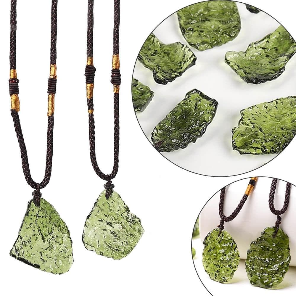 【KT DADA】隕石玻璃項鍊 琉璃項鍊 原石項鍊 項鍊 配飾 隨形石項鍊 情侶項鍊 吊墜項鍊  長輩禮物