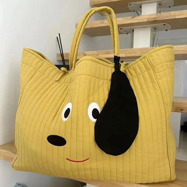 【KT DADA】托特包 棉被袋 育兒袋 收納袋 購物袋 大容量 待產包 媽媽包 刺繡包包 棉被收納包 可愛包包 禮物