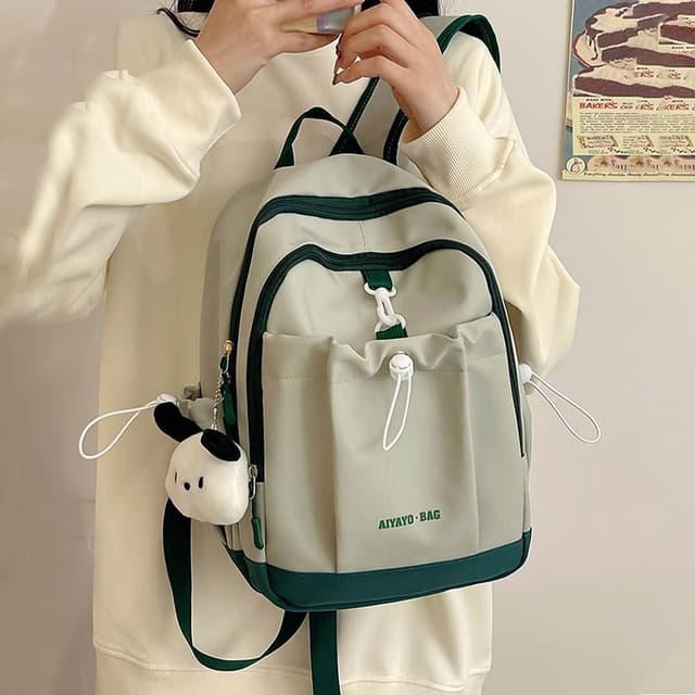 【MoonDy】包包 後背包 小包包 小後背包 兒童後背包 尼龍後背包 束口袋後背包 ins小物 奶茶色包包 可愛包包 生日禮物