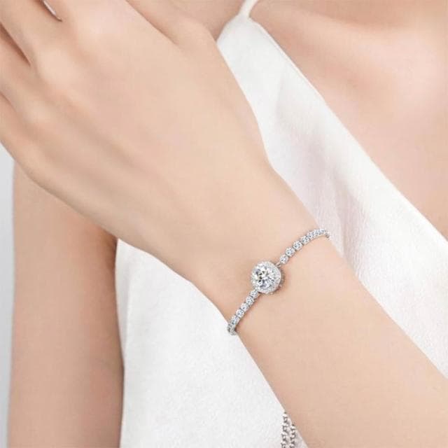 【MoonDy】手鍊女 s925 純銀 滿天星手鍊 輕奢 小眾設計 高級感 鋯石 飾品 首飾 閨蜜手鍊 手環 生日禮物