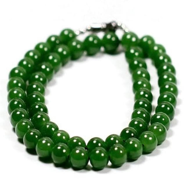 【KT DADA】念珠 項鍊 玉項鍊 氣質項鍊 碧玉項鍊 綠色項鍊 避邪項鍊 長輩禮物 和田玉項鍊 高品質 保平安