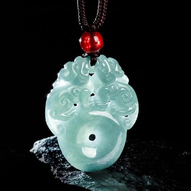 【MoonDy】項鍊 繩項鍊 玉項鍊 招財項鍊 平安扣項鍊 吊墜 玉石 保平安 平安扣 翡翠項鍊 貔貅項鍊 避邪項鍊 禮物