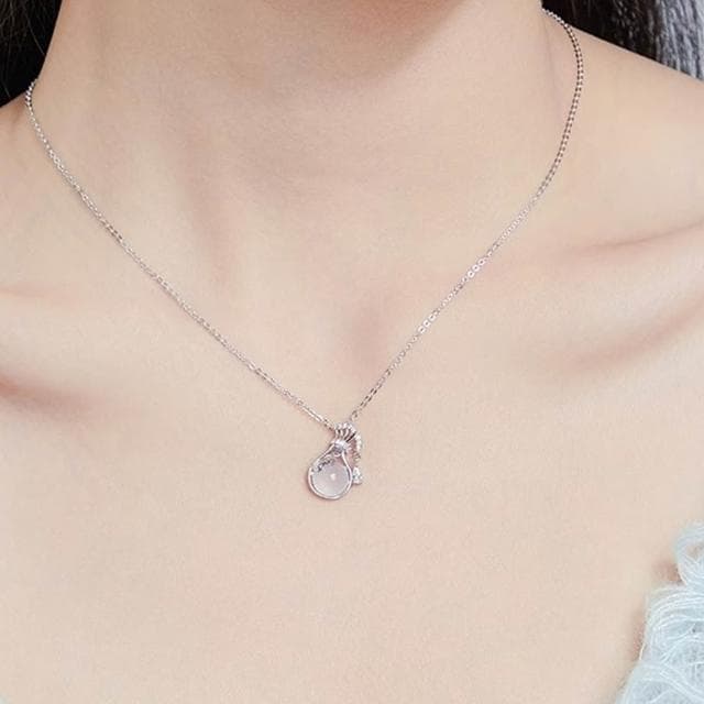 【KT DADA】女生項鍊 閨蜜項鍊 飾品 銀飾 鎖骨鍊 生日禮物 氣質項鍊 純銀項鍊 項鍊 輕奢感 小眾設計