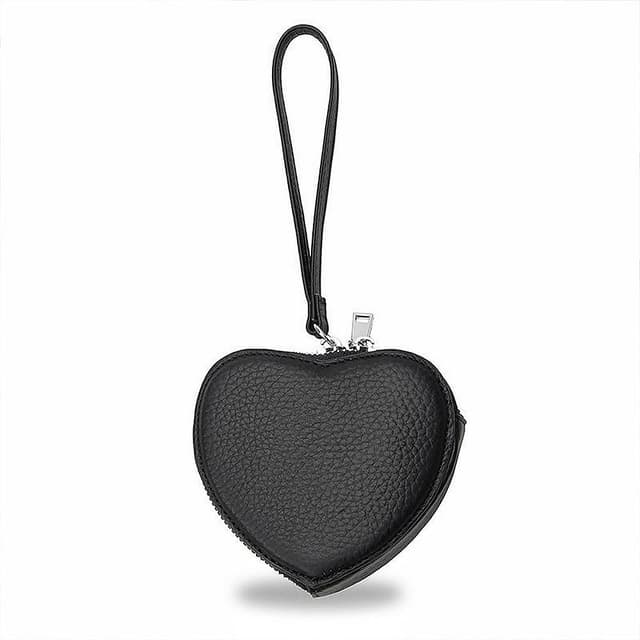 【KT DADA】愛心包包 真皮零錢包 錢包 零錢包 小包包 手拎包 可愛手提包 手拎愛心包 口紅包 無線耳機收納包 小錢包 禮物