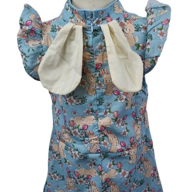 【Arbea】女童旗袍裙夏季洋氣古風碎花中國風漢服連衣裙兒童公主裙子 C122