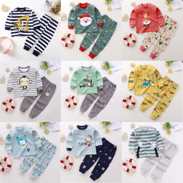 【Arbea】多款式兒童內衣套裝純棉睡衣秋冬新款秋衣秋褲男童家居服童裝男童女童導C521