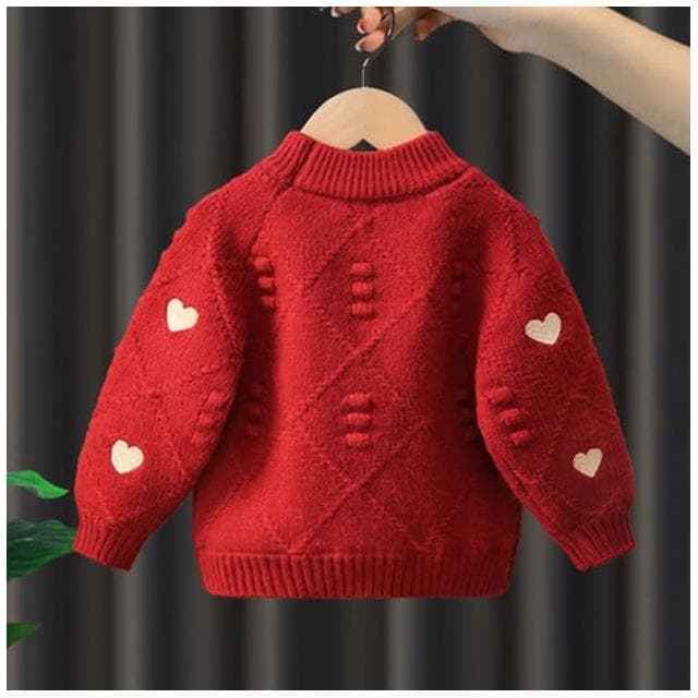【Arbea】女童毛衣新款洋氣兒童上衣女冬裝加厚針織衣 C796