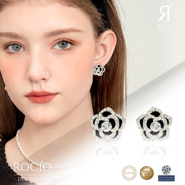 【ROCiO】ROCiO品牌輕奢經典耳環｜無耳洞耳夾款 閨蜜生日情人節女友母親老婆聖誕禮物