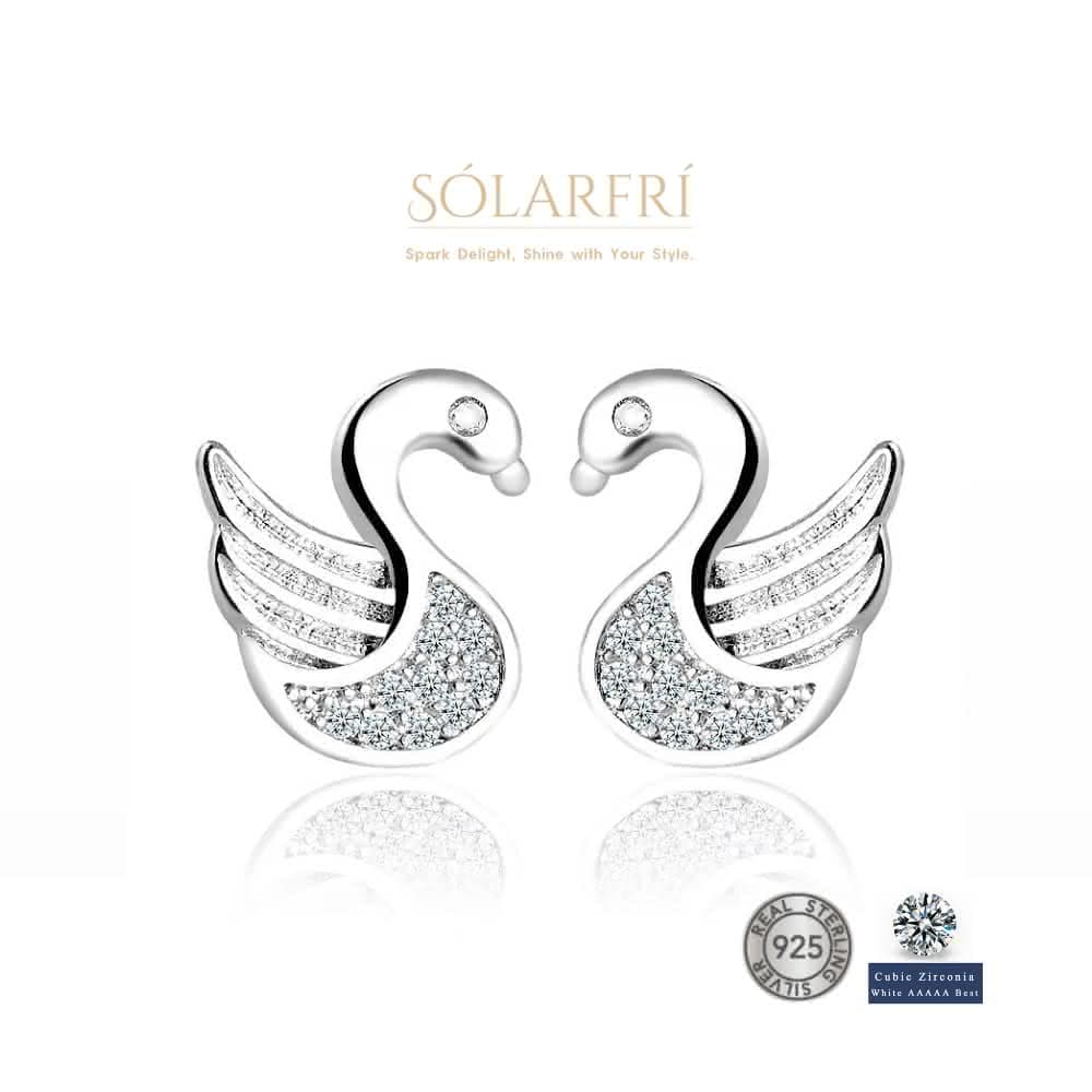 【SOLARFRi】銀針耳環｜優選親膚材質配戴舒適 附品牌禮盒包裝 閨蜜生日情人節女友母親老婆聖誕禮物