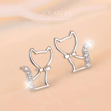 【SOLARFRi】銀針耳環｜優選親膚材質配戴舒適 附品牌禮盒包裝 閨蜜生日情人節女友母親老婆聖誕禮物