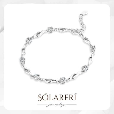 【SOLARFRi】輕奢晶耀手鏈｜可調整項鏈大小 附 附品牌禮盒包裝  閨蜜生日情人節女友母親老婆聖誕禮物