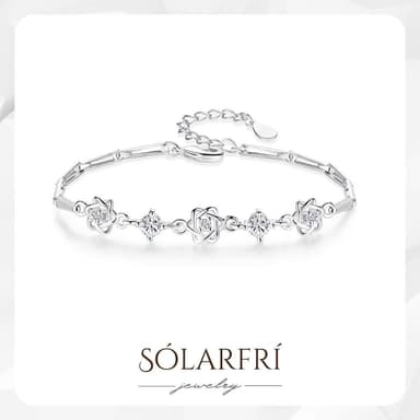 【SOLARFRi】輕奢晶耀手鏈｜可調整項鏈大小 附 附品牌禮盒包裝  閨蜜生日情人節女友母親老婆聖誕禮物