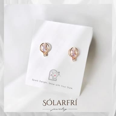 【SOLARFRi】銀針耳環｜優選親膚材質配戴舒適 附品牌禮盒包裝 閨蜜生日情人節女友母親老婆聖誕禮物