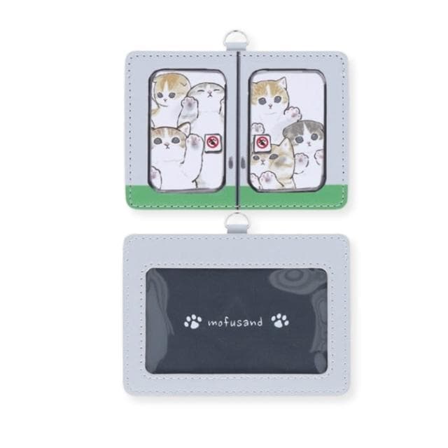 【mofusand】貓福珊迪證件套票卡夾交通票卡夾 識別證套可掛脖(情人節生日兒童閨蜜男友女友禮物)