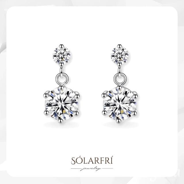 【SOLARFRi】銀針耳環｜優選親膚材質配戴舒適 附品牌禮盒包裝 閨蜜生日情人節女友母親老婆聖誕禮物