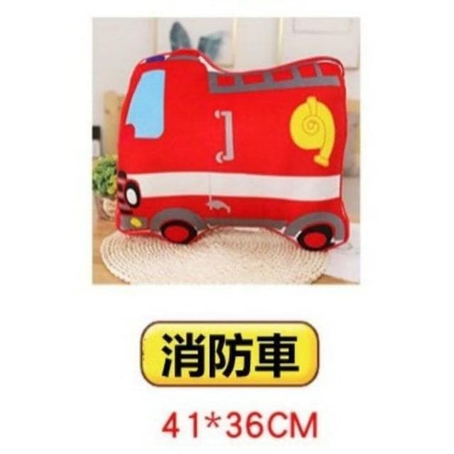 【Q貝比】現貨可愛兒童抱枕卡通汽車睡覺沙發立體靠墊 交換禮物 聖誕禮物(台灣出貨)