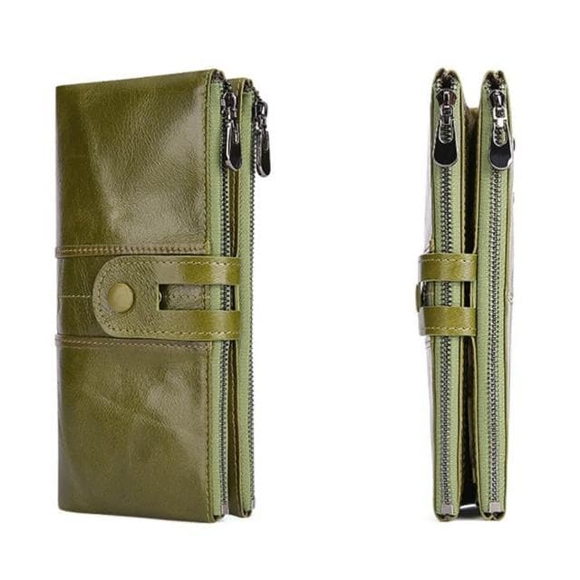 【LEEHER】長夾/牛皮長夾/手機錢包/真皮女士錢包/女皮夾/女用錢包/皮包/牛皮包/拉鍊長夾/黑色長夾