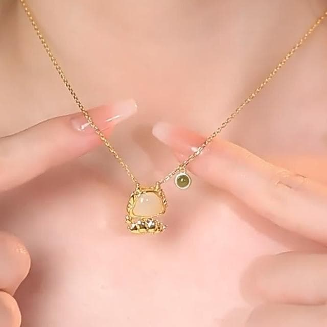 【LEEHER】女飾品/項鍊/純銀項鍊/金項鍊/生肖項鍊/和田玉項鍊/兒童項鍊/招財項鍊/保平安/生肖龍年/禮物